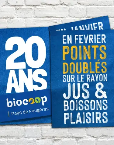 20 ans : En février, Points doublés sur le rayon Jus & Boissons Plaisirs