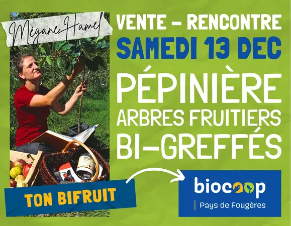 VIE LOCALE : 🍎🍐 Ton Bifruit ! Mégane vous propose des fruitiers doublement greffés !
